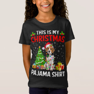 T-Shirt C'Est Mon Chien Beagle De Noël, Les Lumières Du Pa