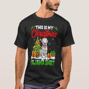T-shirt C'Est Mon Chien De Boxe De Pyjama De Noël