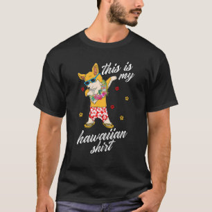 T-shirt C'Est Mon Chien Hawaïen Dabbing Dachshund Summer
