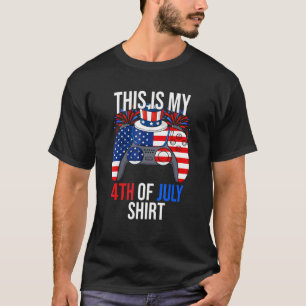 T-shirt C'Est Mon Contrôleur De Jeu Vidéo 4 juillet