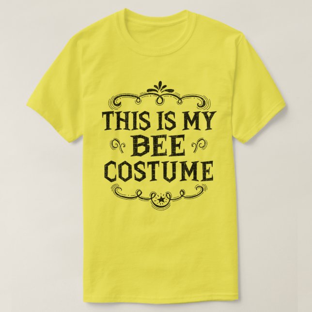 T-shirt C'Est Mon Costume D'Abeille Drôle Halloween Lazy (Design devant)