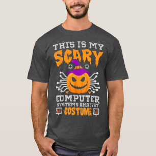 T-shirt C'est mon costume d'analyste de systèmes informati
