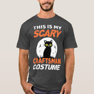 T-shirt C'est mon costume d'artisan effrayant pour Hallowe