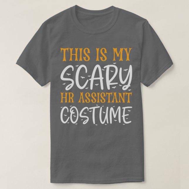 T-shirt C'Est Mon Costume D'Assistant RH Effrayant (Design devant)