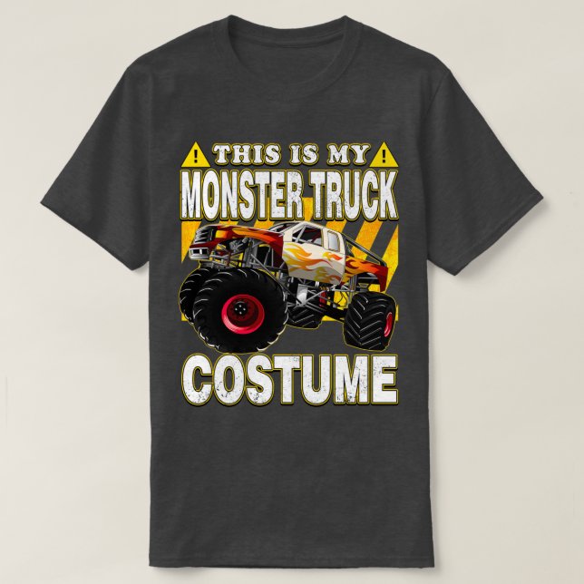 T-shirt C'est mon costume de Camion Monster (Design devant)