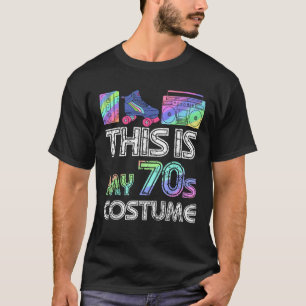 T-shirt C'est mon costume de fête les années 70 J'aime les