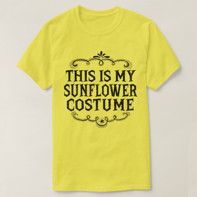 T-shirt C'Est Mon Costume De Fleur De Soleil Drôle Hallowe (Design devant)