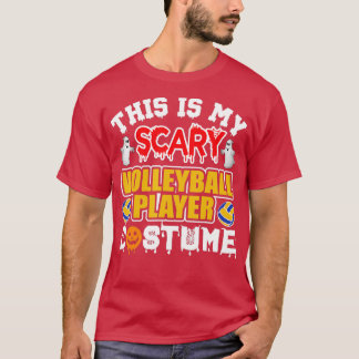 T-shirt C'est mon costume de joueur de volley-ball effraya