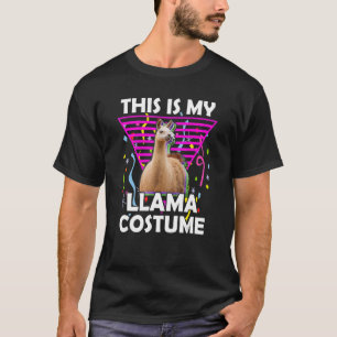 T-shirt C'EST MON COSTUME DE LAMA Halloween Llama Lazy Cos
