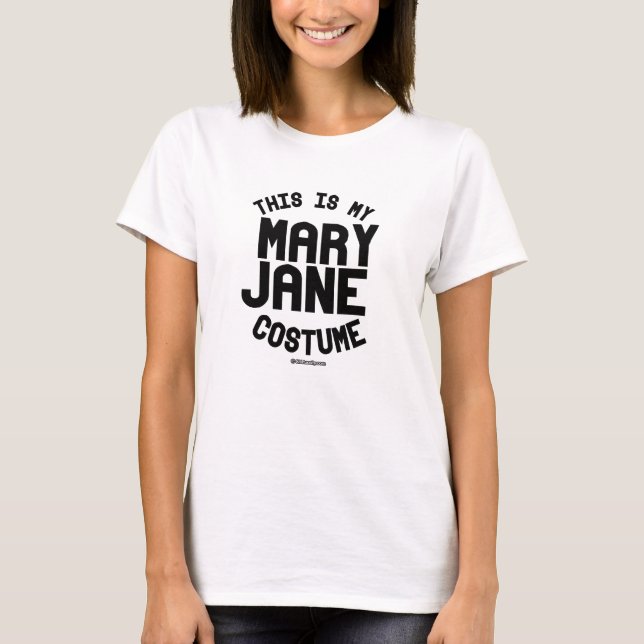 T-shirt C'est mon costume de Mary Jane (Devant)
