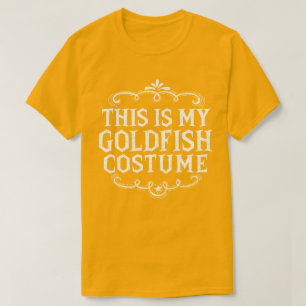 T-shirt C'Est Mon Costume De Poisson D'Or Drôle Halloween 