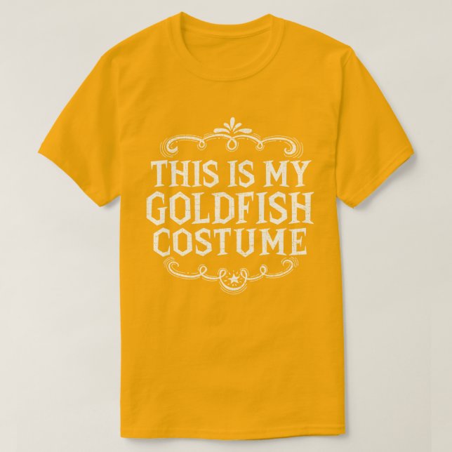 T-shirt C'Est Mon Costume De Poisson D'Or Drôle Halloween  (Design devant)