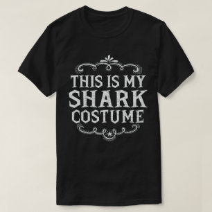 T-shirt C'Est Mon Costume De Requin Drôle Halloween Lazy