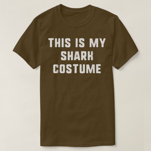 T-shirt C'Est Mon Costume De Requin Halloween Simple Drôle (Design devant)