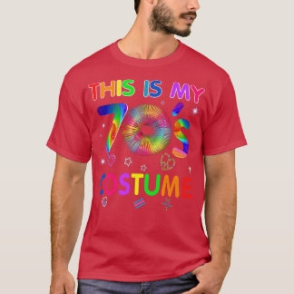 T-shirt C'est mon costume des années 70 Funny Groovy Peace