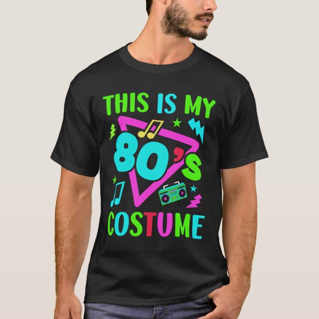 T-shirt C'Est Mon Costume Des Années 80 (Devant)