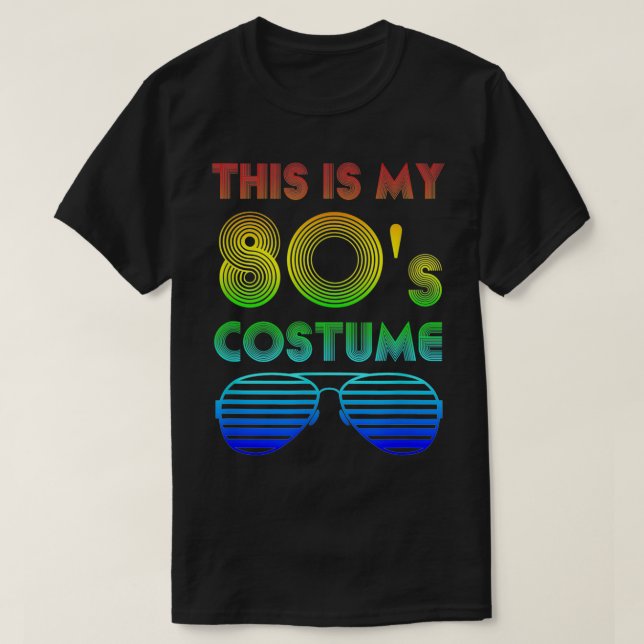 T-shirt C'Est Mon Costume Des Années 80 (Design devant)