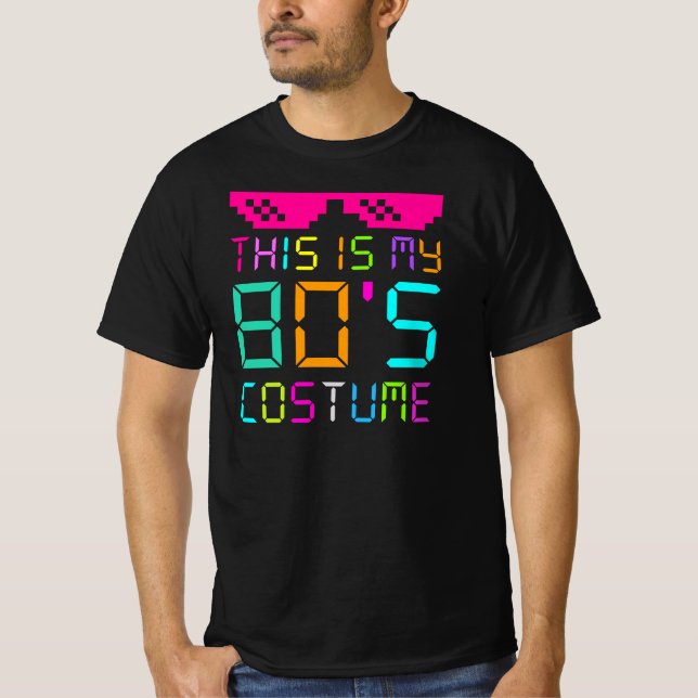 T-shirt C'est mon costume des années 80 - Idée de fête de  (Devant)