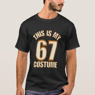 T-shirt C'est mon costume d'Halloween 67 Lazy Brainrot Mem