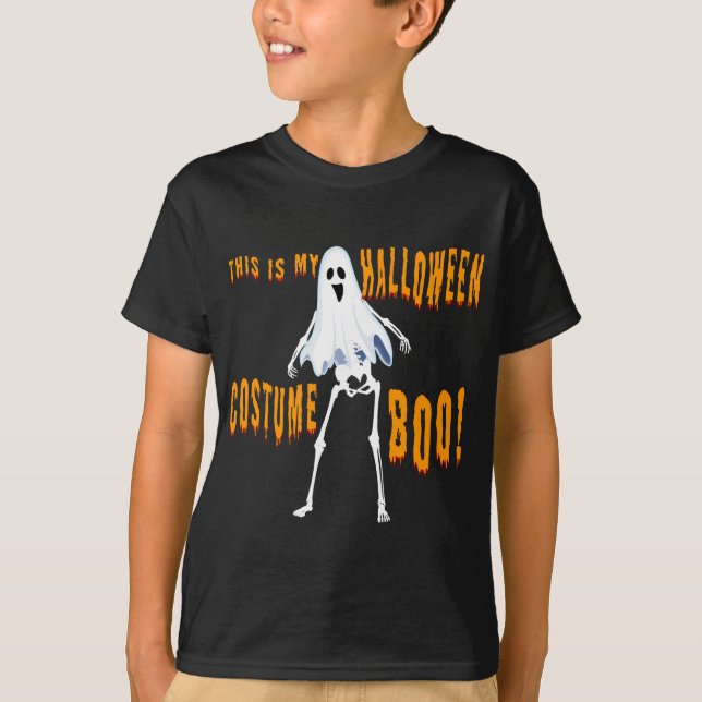 T-shirt c'est mon costume d'halloween boo ! (Devant)