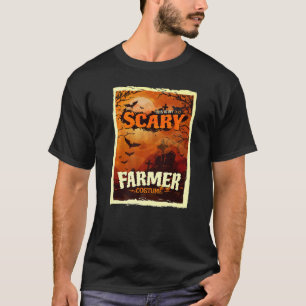 T-shirt C'Est Mon Costume D'Halloween Paysan Effrayant