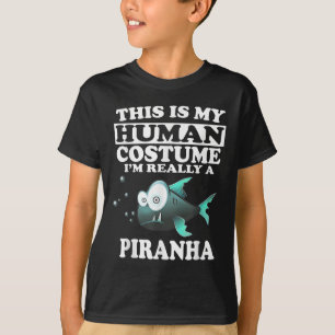 T-shirt C'est Mon Costume D'humain Je Suis Réellement Un P