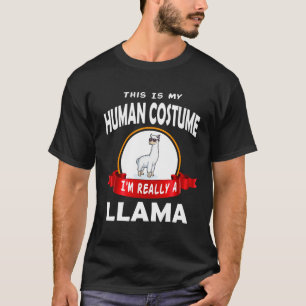 T-shirt C'est mon costume d'humain Je suis vraiment un lam