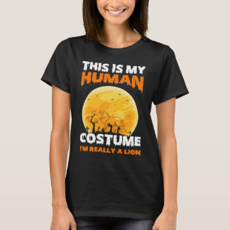T-shirt C'est mon costume d'humain Je suis vraiment un lio