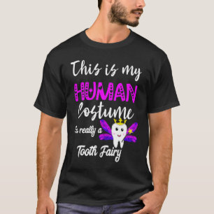 T-shirt C'est mon costume d'humain, je suis vraiment une f