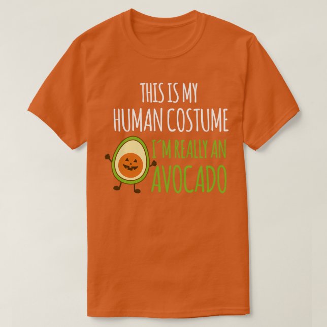 T-shirt C'est mon costume humain, drôle de citation pour a (Design devant)