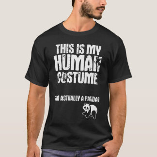 T-shirt C'est mon costume humain Je suis en fait un cadeau