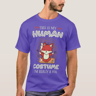 T-shirt C'Est Mon Costume Humain Je Suis Vraiment Un Amour