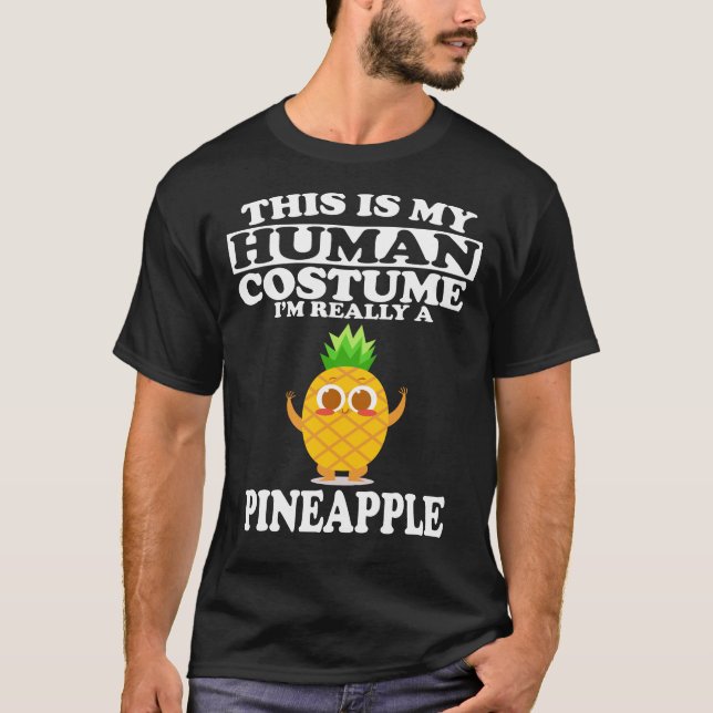 T-shirt C'est mon costume humain, je suis vraiment un anan (Devant)