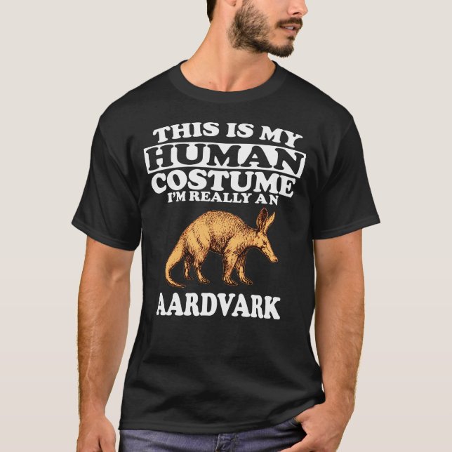 T-shirt C'est mon costume humain Je suis vraiment un arros (Devant)