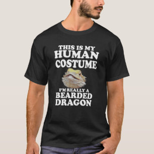 T-shirt C'est mon costume humain Je suis vraiment un barbu