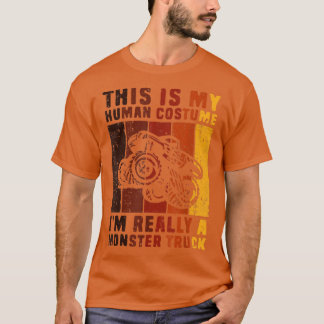 T-shirt C'Est Mon Costume Humain Je Suis Vraiment Un Camio