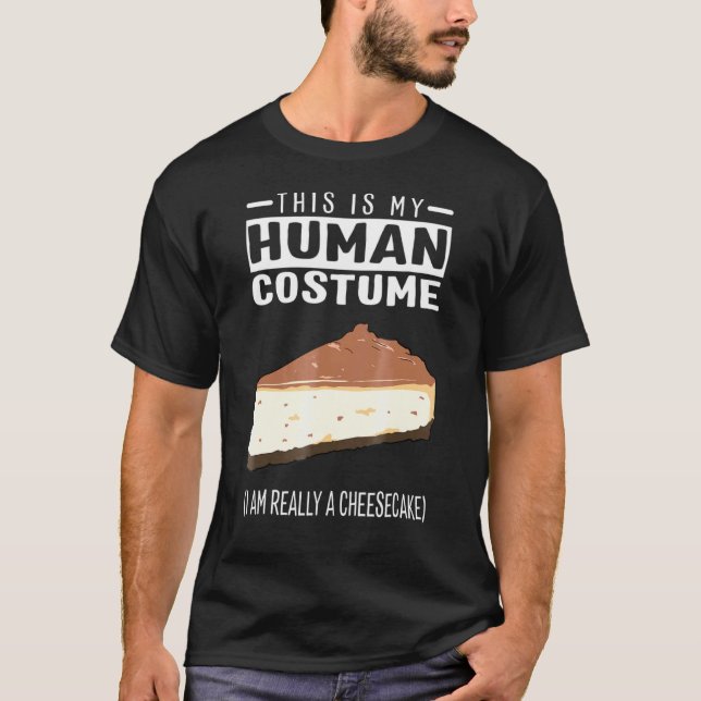 T-shirt C'Est Mon Costume Humain Je Suis Vraiment Un Chees (Devant)
