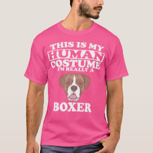 T-shirt C'Est Mon Costume Humain Je Suis Vraiment Un Chien