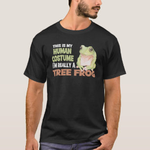 T-shirt C'Est Mon Costume Humain Je Suis Vraiment Un Hal D