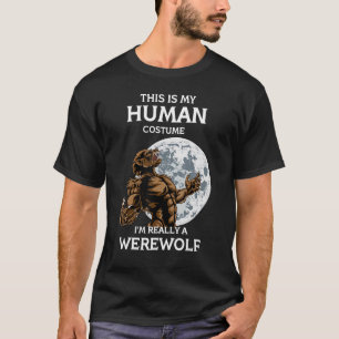 T-shirt C'est mon costume humain Je suis vraiment un Hal W
