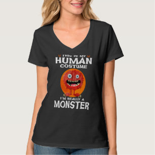 T-shirt C'est mon costume humain Je suis vraiment un monst