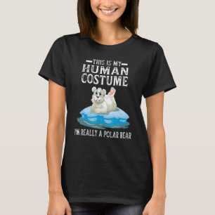 T-shirt C'est mon costume humain Je suis vraiment un ours