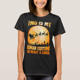 T-shirt C'est mon costume humain Je suis vraiment un père 
