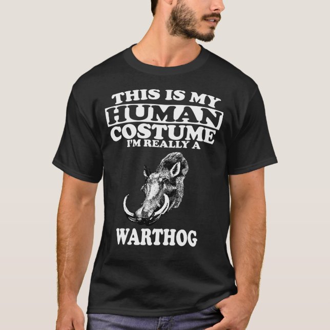 T-shirt C'est mon costume humain, je suis vraiment un phac (Devant)