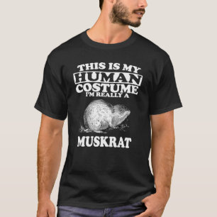 T-shirt C'est mon costume humain Je suis vraiment un rat m