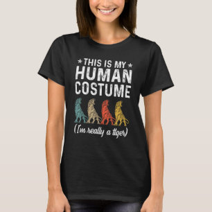 T-shirt C'est mon costume humain Je suis vraiment un rétro