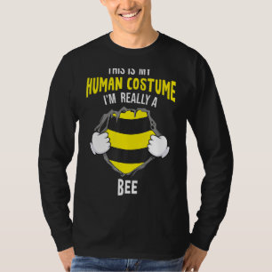T-shirt C'Est Mon Costume Humain Je Suis Vraiment Une Hall
