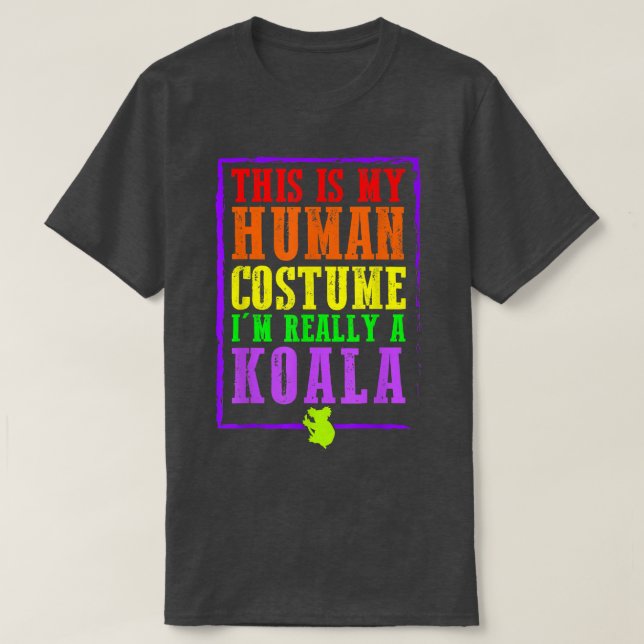T-shirt C'est mon costume humain Je suis vraiment une hiro (Design devant)