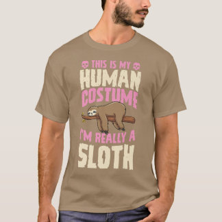 T-shirt C'est mon costume humain Je suis Vraiment une lott