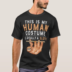 T-shirt C'est mon costume humain Je suis Vraiment une lott